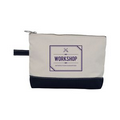 Make Up Bag Natural & Navy